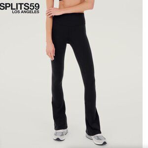 Splits59 Raquel High Waist Flared Legging Black Small